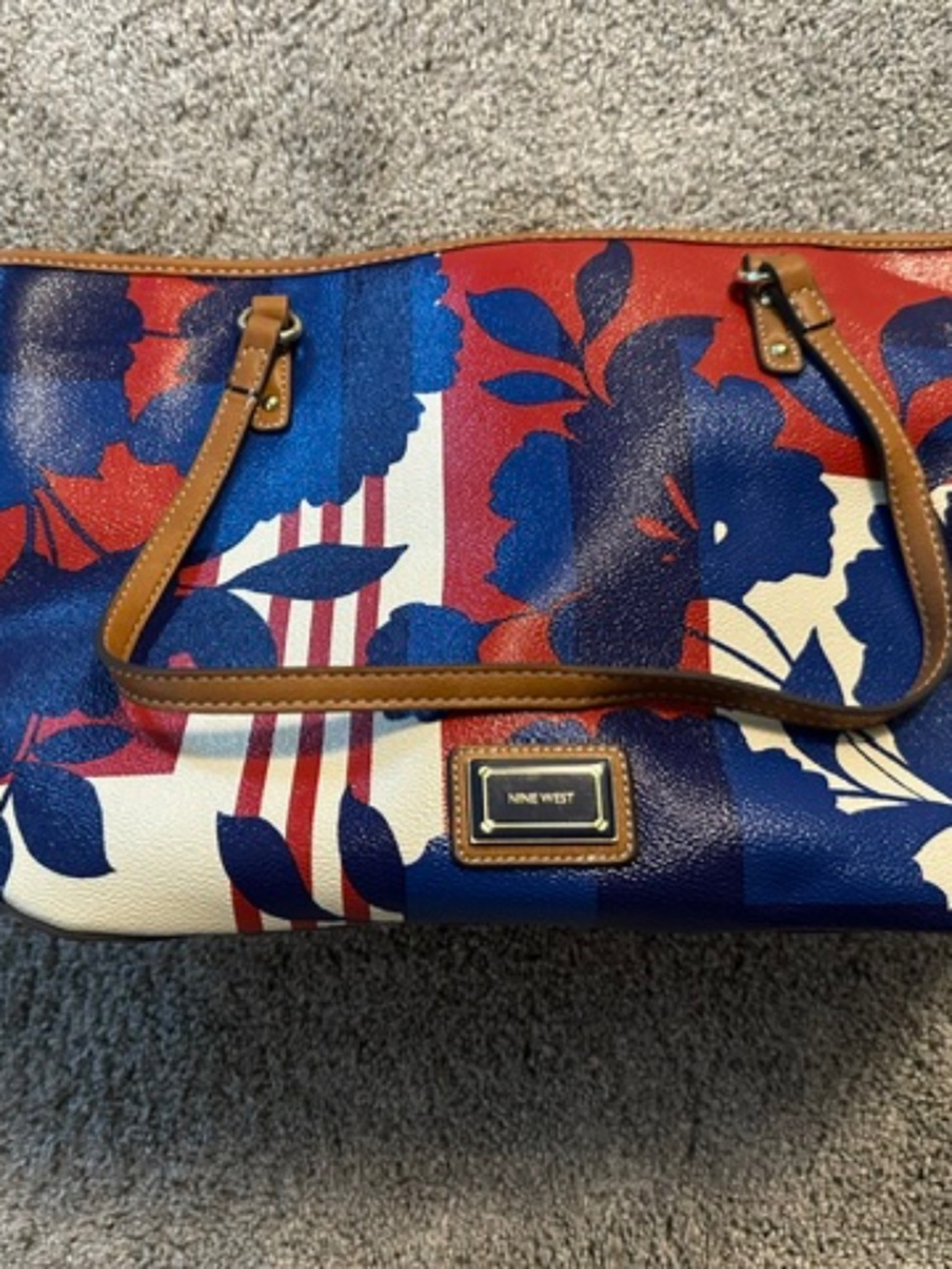 Nine West, Red/White/Blue Purse; LIKE NEW